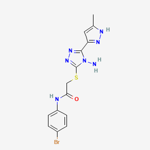 C14H14BrN7OS