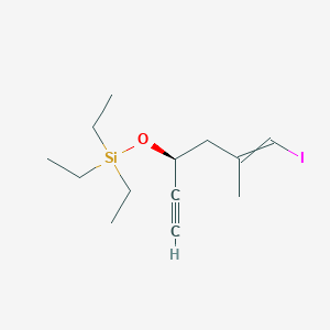 Triethyl{[(3S)-6-iodo-5-methylhex-5-en-1-yn-3-yl]oxy}silane