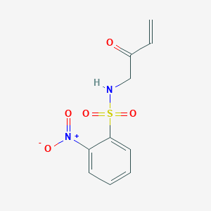 2-Nitro-N-(2-oxobut-3-en-1-yl)benzene-1-sulfonamide