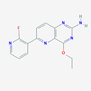 4-Ethoxy-6-(2-fluoropyridin-3-yl)pyrido[3,2-d]pyrimidin-2-amine