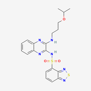 N-(3-((3-isopropoxypropyl)amino)quinoxalin-2-yl)benzo[c][1,2,5]thiadiazole-4-sulfonamide