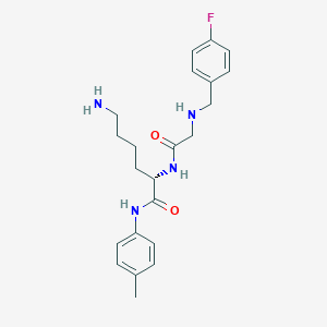 N-[(4-Fluorophenyl)methyl]glycyl-N-(4-methylphenyl)-L-lysinamide