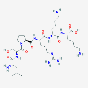 L-Leucyl-L-seryl-L-prolyl-N~5~-(diaminomethylidene)-L-ornithyl-L-lysyl-L-lysine