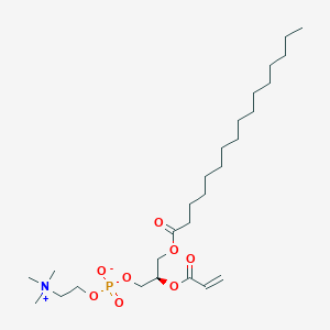 molecular formula C27H52NO8P B1262362 1-hexadecanoyl-2-(2E-propionyl)-sn-glycero-3-phosphocholine 
