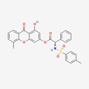 molecular formula C29H23NO7S B12623652 1-hydroxy-5-methyl-9-oxo-9H-xanthen-3-yl (2S)-{[(4-methylphenyl)sulfonyl]amino}(phenyl)ethanoate 