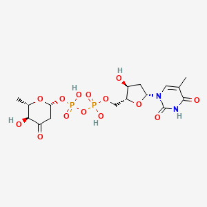 dTDP 1-ester with 2,6-dideoxy-L-erythro-hexopyranos-3-ulose