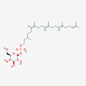 molecular formula C31H55O9P B1262368 多聚异戊二醇 β-D-葡萄糖基磷酸 