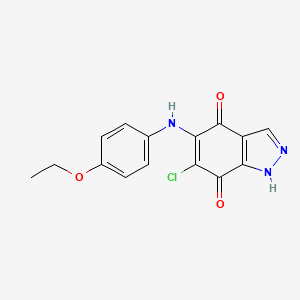 6-Chloro-5-(4-ethoxyanilino)-1H-indazole-4,7-dione