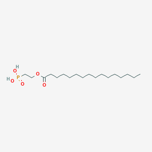 [2-(Hexadecanoyloxy)ethyl]phosphonic acid