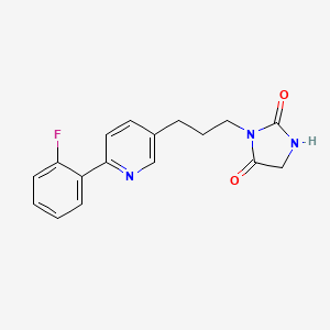 3-{3-[6-(2-Fluorophenyl)pyridin-3-yl]propyl}imidazolidine-2,4-dione