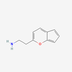 2-(Cyclopenta[b]pyran-2-yl)ethan-1-amine