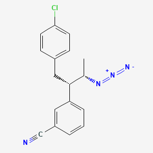 3-[(2S,3S)-3-Azido-1-(4-chlorophenyl)butan-2-yl]benzonitrile