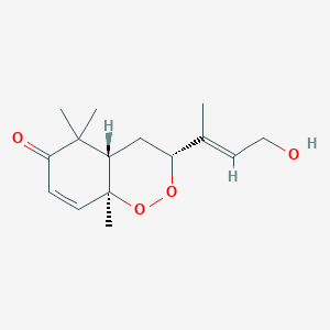 molecular formula C15H22O4 B1262387 Okundoperoxide 