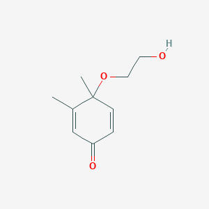 4-(2-Hydroxyethoxy)-3,4-dimethylcyclohexa-2,5-dien-1-one