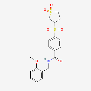 molecular formula C19H21NO6S2 B12623896 C19H21NO6S2 