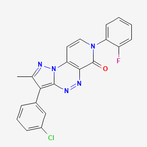 3-(3-chlorophenyl)-7-(2-fluorophenyl)-2-methylpyrazolo[5,1-c]pyrido[4,3-e][1,2,4]triazin-6(7H)-one