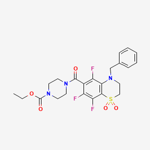 molecular formula C23H24F3N3O5S B12623913 C23H24F3N3O5S 