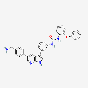 1-(3-{5-[4-(Aminomethyl)phenyl]-1h-Pyrrolo[2,3-B]pyridin-3-Yl}phenyl)-3-(2-Phenoxyphenyl)urea