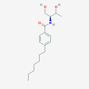 N-[(2S)-1,3-Dihydroxybutan-2-yl]-4-heptylbenzamide