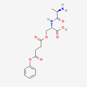 molecular formula C16H20N2O7 B12624145 D-Alanyl-O-(4-oxo-4-phenoxybutanoyl)-L-serine CAS No. 921934-20-5