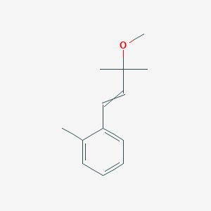 1-(3-Methoxy-3-methylbut-1-en-1-yl)-2-methylbenzene