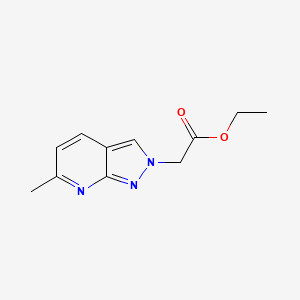 Ethyl (6-methyl-2H-pyrazolo[3,4-b]pyridin-2-yl)acetate