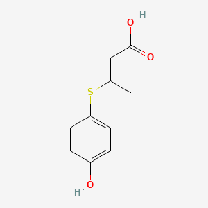 3-[(4-Hydroxyphenyl)sulfanyl]butanoic acid