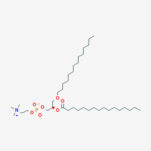 molecular formula C38H78NO7P B1262427 1-十四烷基-2-十六烷酰基-sn-甘油-3-磷酸胆碱 