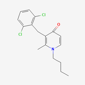 1-Butyl-3-[(2,6-dichlorophenyl)methyl]-2-methylpyridin-4(1H)-one