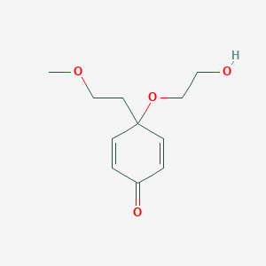 molecular formula C11H16O4 B12624338 4-(2-Hydroxyethoxy)-4-(2-methoxyethyl)cyclohexa-2,5-dien-1-one CAS No. 941282-80-0