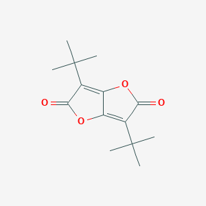 molecular formula C14H18O4 B12624379 3,6-Di-tert-butylfuro[3,2-b]furan-2,5-dione CAS No. 918413-54-4