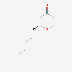 (2R)-2-Hexyl-2,3-dihydro-4H-pyran-4-one