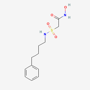 molecular formula C12H18N2O4S B12624399 N-Hydroxy-2-[(4-phenylbutyl)sulfamoyl]acetamide CAS No. 919997-47-0