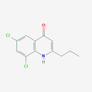 molecular formula C12H11Cl2NO B12624415 6,8-Dichloro-2-propyl-4-quinolinol CAS No. 1070880-09-9