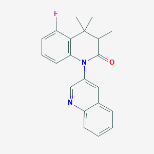 5-Fluoro-3,4,4-trimethyl-3,4-dihydro-2H-[1,3'-biquinolin]-2-one