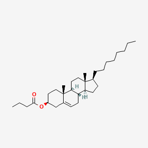 molecular formula C31H52O2 B12624472 [(3S,8S,9S,10R,13R,14S,17S)-10,13-dimethyl-17-octyl-2,3,4,7,8,9,11,12,14,15,16,17-dodecahydro-1H-cyclopenta[a]phenanthren-3-yl] butanoate 