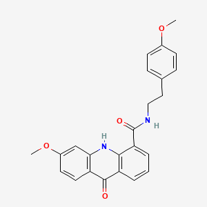 4-Acridinecarboxamide, 9,10-dihydro-6-methoxy-N-[2-(4-methoxyphenyl)ethyl]-9-oxo-