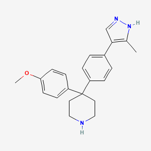 4-(4-Methoxyphenyl)-4-[4-(5-methyl-1H-pyrazol-4-yl)phenyl]piperidine