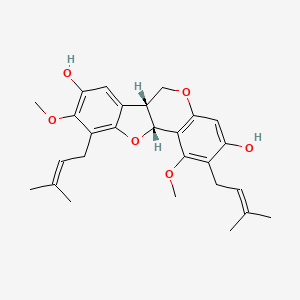 molecular formula C27H32O6 B1262451 Lespeflorin G3 