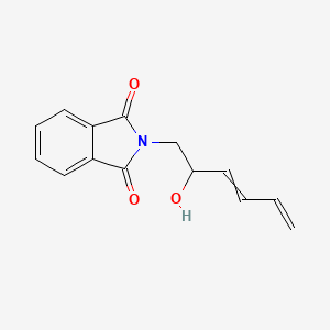 2-(2-Hydroxyhexa-3,5-dien-1-yl)-1H-isoindole-1,3(2H)-dione