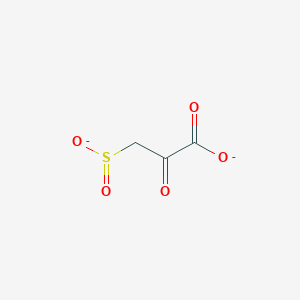 molecular formula C3H2O5S-2 B1262455 beta-Sulfinylpyruvate 