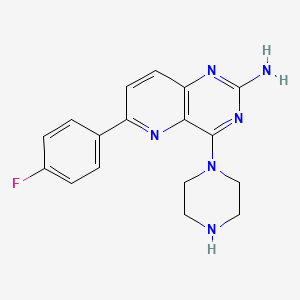 6-(4-Fluorophenyl)-4-(piperazin-1-yl)pyrido[3,2-d]pyrimidin-2-amine