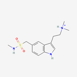molecular formula C14H22N3O2S+ B1262459 Sumatriptan(1+) 
