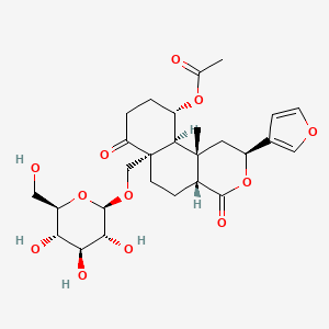 molecular formula C27H36O12 B1262465 蒂诺斯波内侧 A 