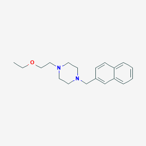 molecular formula C19H26N2O B12624666 1-(2-Ethoxyethyl)-4-[(naphthalen-2-yl)methyl]piperazine CAS No. 918481-91-1