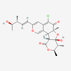 molecular formula C23H27ClO7 B1262471 chaetomugilin A 