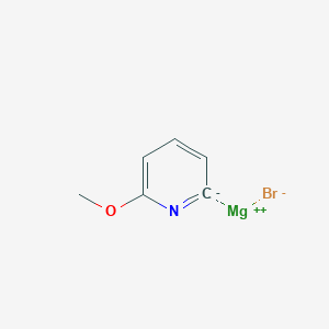 molecular formula C6H6BrMgNO B12624729 6-Methoxypyridin-2-ylmagnesium bromide, 0.25 M in THF 