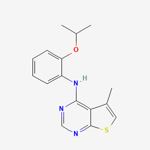 5-Methyl-N-{2-[(propan-2-yl)oxy]phenyl}thieno[2,3-d]pyrimidin-4-amine