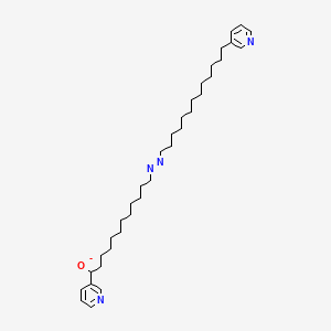 1-(Pyridin-3-yl)-12-{(E)-[13-(pyridin-3-yl)tridecyl]diazenyl}dodecan-1-olate