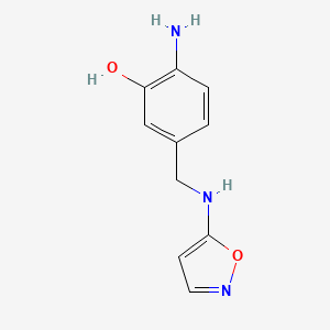 2-Amino-5-{[(1,2-oxazol-5-yl)amino]methyl}phenol